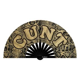 CUNT Fan - glittery gold