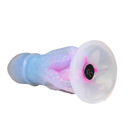 (image for) Cocktopus Deluxe Glow-in-the-Dark Vibrating Silicone Dildo w/ Remote