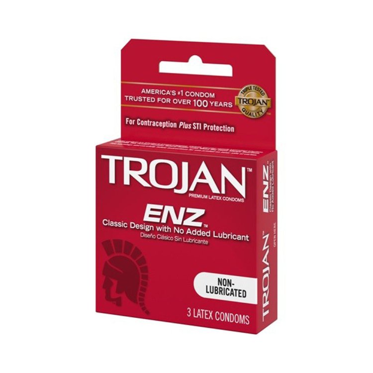 (image for) Trojan ENZ NON-Lubricated Condoms - 3pk