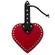 (image for) Leather Heart Paddle - Red