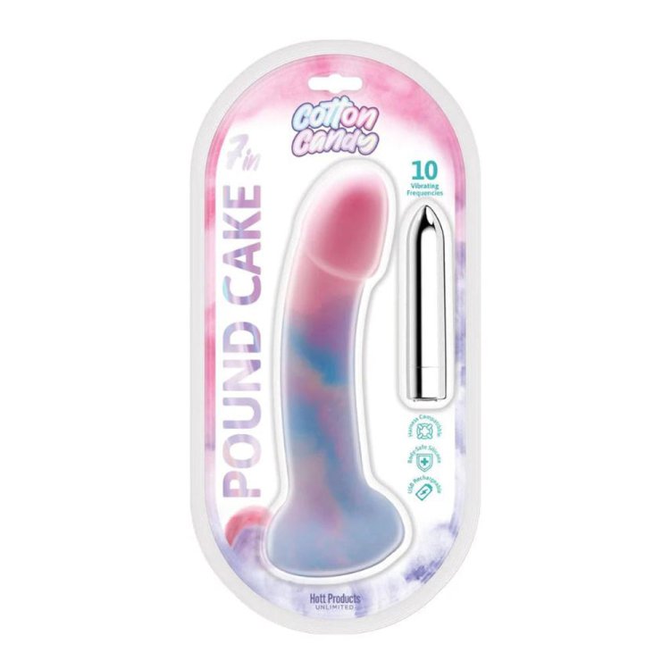 (image for) Cotton Candy - Pound Cake 7.5\" Vibrating