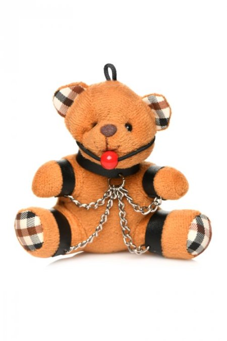 (image for) Gagged Bondage Teddy Bear Keychain