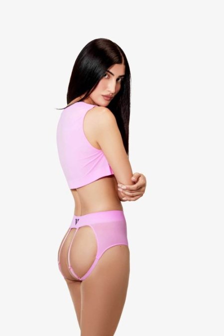 (image for) Womens Medium - JockVStrap Sheer Briefs - Taffy