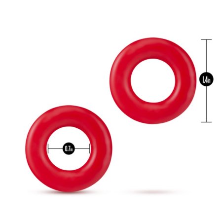 (image for) Stay Hard Donut Rings - Red
