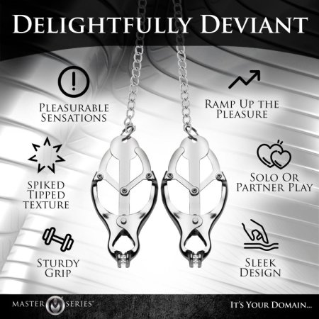 (image for) Tyrant Spiked Clover Nipple Clamps