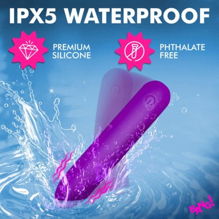 (image for) Tapered Flexible Silicone Bullet - Purple