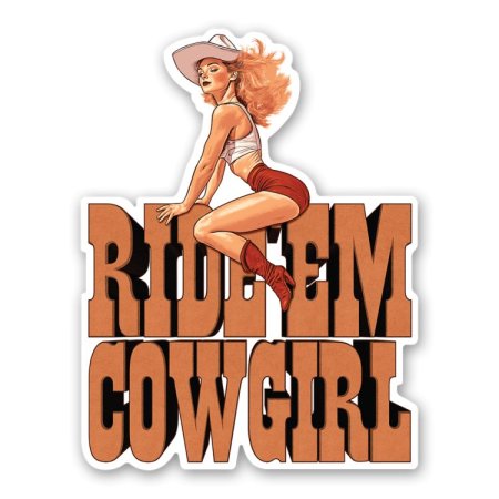 (image for) Ride Em Cowgirl Sticker
