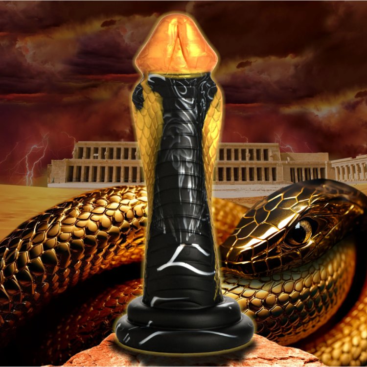 (image for) Golden Mamba Snake Silicone Dildo