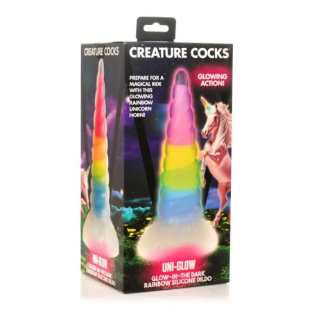 (image for) Uni-Glow Glow-In-Dark Rainbow Silicone