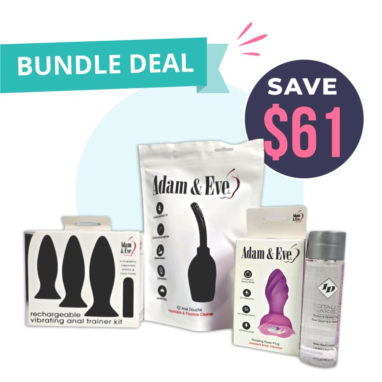 (image for) Adam & Eve Rotating Rose + Anal Trainer Value Bundle