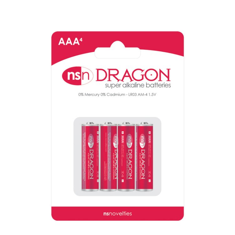 (image for) Dragon 4 pk Alkaline AAA