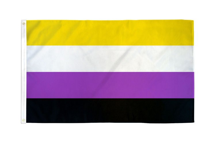 (image for) Non-Binary Flag 2\' x 3\' Polyester