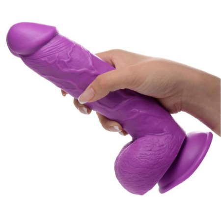 (image for) POP 8.25" Dildo with Balls - Purple
