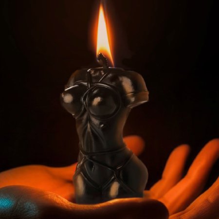 (image for) Bound Goddess Drip Candle - Black