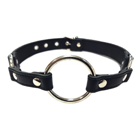 (image for) Leather O-Ring Gag - Black