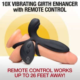 Silicone Vibrating Girth Enhancer w/ R/C