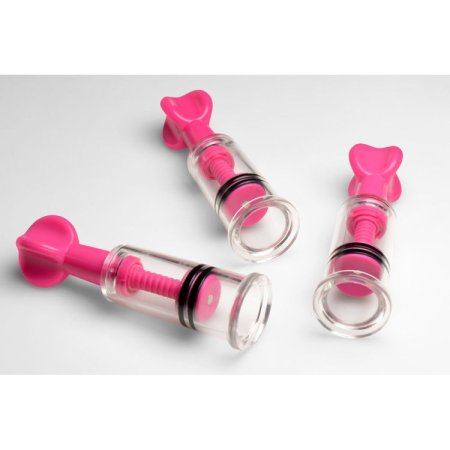 (image for) MAXtwist Clit & Nipple Triple Sucker Set - Pink