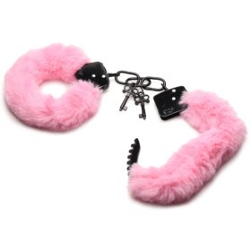 Cuffed in Fur Furry Handcuffs - Pink Cuffed in Fur Furry Handcuffs - Pink
