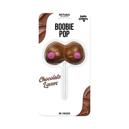 (image for) Lusty Lickers Boobie Pop - Chocolate