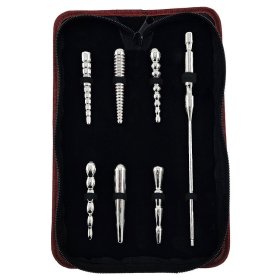Stainless Steel Penis Plug Set with Handle