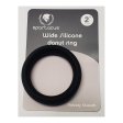 (image for) Wide Silicone Donut Ring - Black 2"