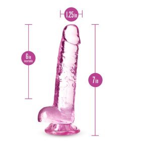 NaturallyYours 7" Crystalline Dildo Rose NaturallyYours 7" Crystalline Dildo Rose
