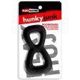 (image for) BOOMERANG double-ring cockring & nut-tugger BLACK FOG