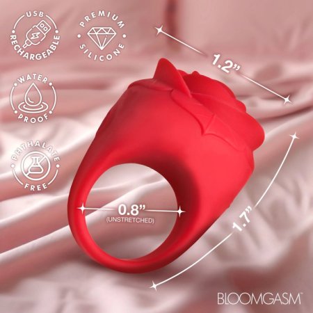(image for) Rose Ring Discreet Finger Vibrator