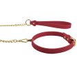 (image for) Temptasia Ardor - Silicone Collar & Leash - Red