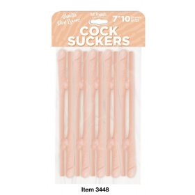 Cocksucker Reusable Straws Vanilla Coloured - 10pc