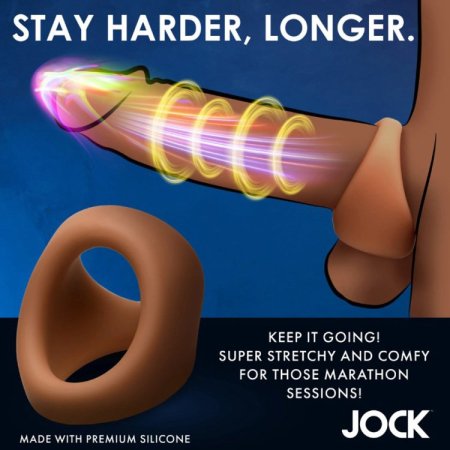 (image for) JOCK Silicone Cock & Ball Ring - Tan