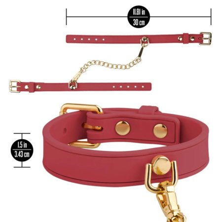 (image for) Temptasia Ardor - Silicone Wrist & Ankle Restraints - Red