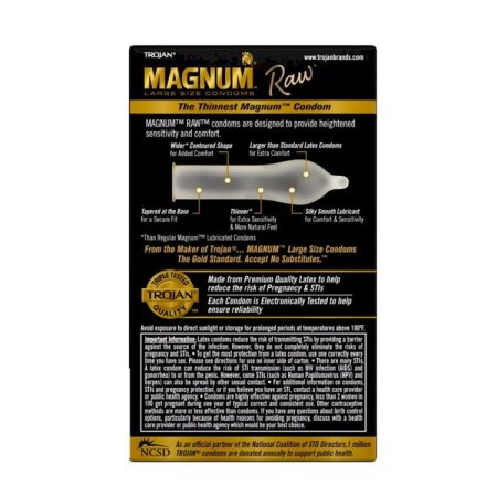 (image for) Trojan Magnum Raw Condoms - 10pk