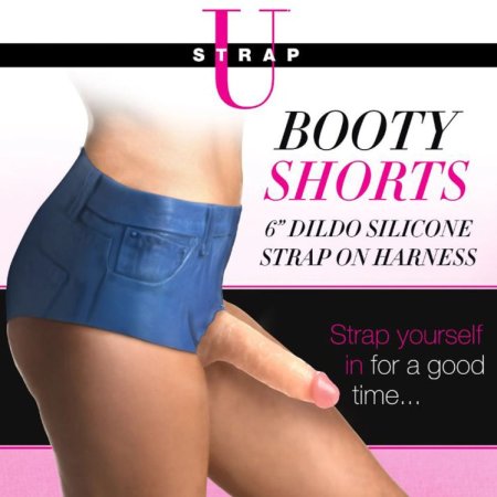 (image for) Booty Shorts 6" Dildo Silicone S/O Small