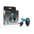 (image for) TEAL Ombre - SMALL Cheeky Charms Eluxe Vibrating Plug With Remote - Clear Gem