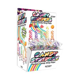Candy Stripers Pecker Ring Pops 36pc Candy Stripers Pecker Ring Pops 36pc
