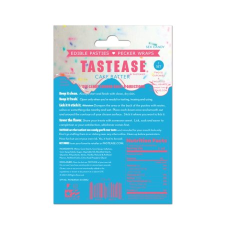(image for) Tastease: Edible Pasties/Pecker Wrap- Cake Batter