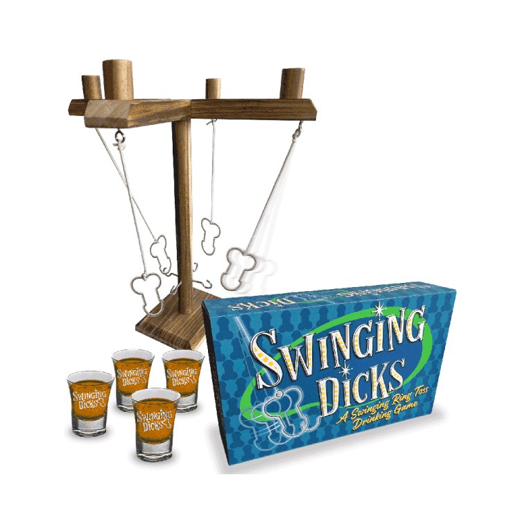 (image for) Swinging Dicks Drinkin Game/Shot Glasses