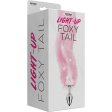 (image for) Light Up Foxy Tail Butt Plug - Pink
