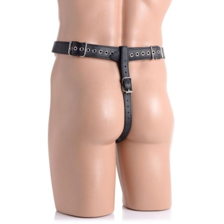 (image for) Male Chastity Harness Silicone Anal Plug