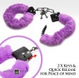 (image for) Cuffed in Fur Furry Handcuffs - Purple