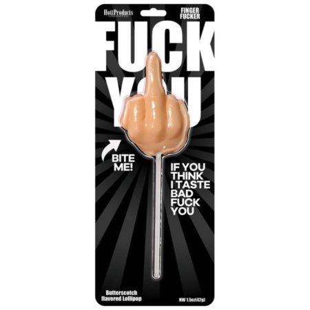 (image for) F-You Finger Fucker Lollipop Butterscotc