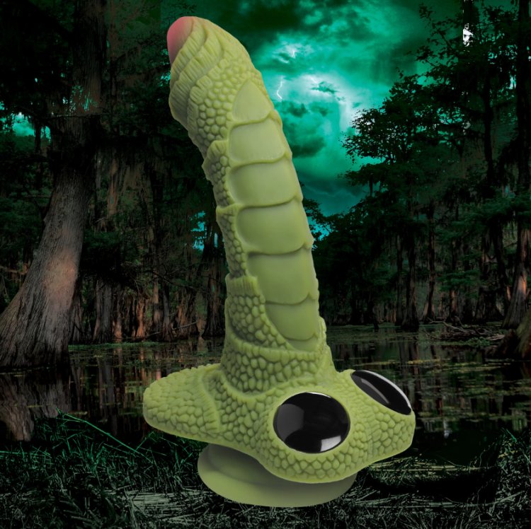 (image for) Swamp Monster Scaly Silicone Dildo *