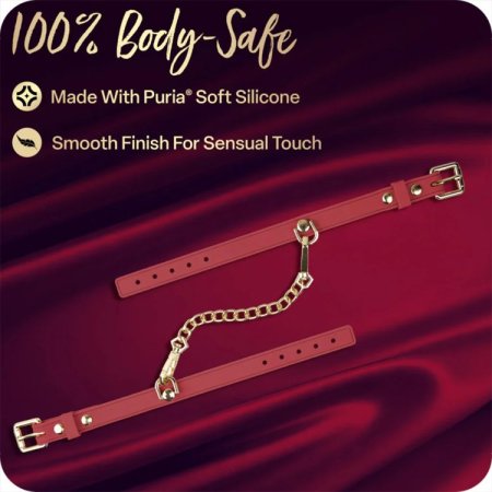 (image for) Temptasia Ardor - Silicone Wrist & Ankle Restraints - Red