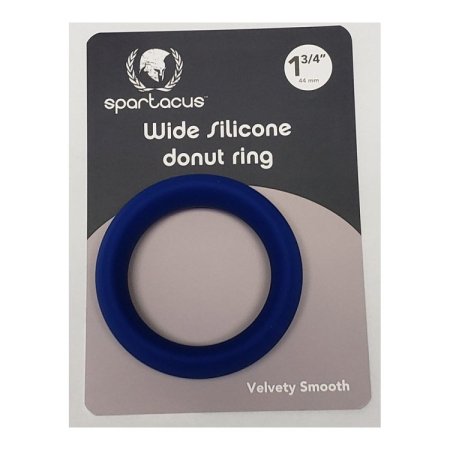 (image for) Wide Silicone Donut Ring - Blue 1.75"