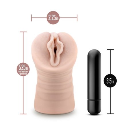 (image for) EnLust Destini Vibrating Stroker -Beige