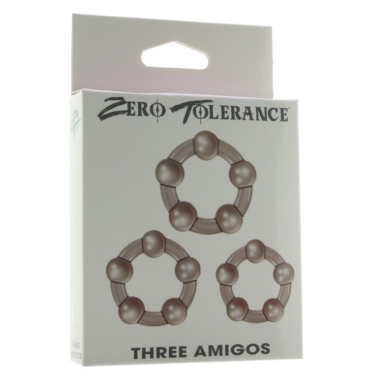 (image for) Zero Toler-Three Amigos Beaded Rings 3pc