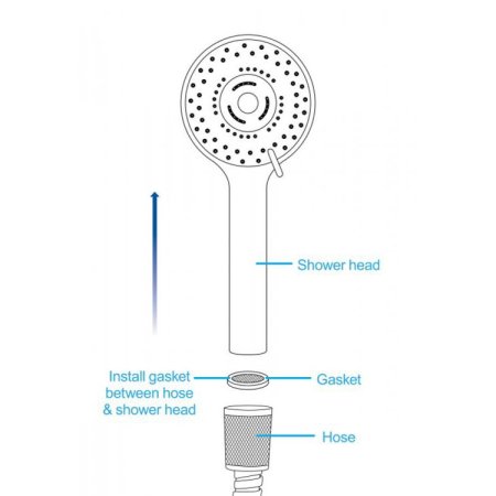 (image for) Shower Head with Silicone Enema Nozzle