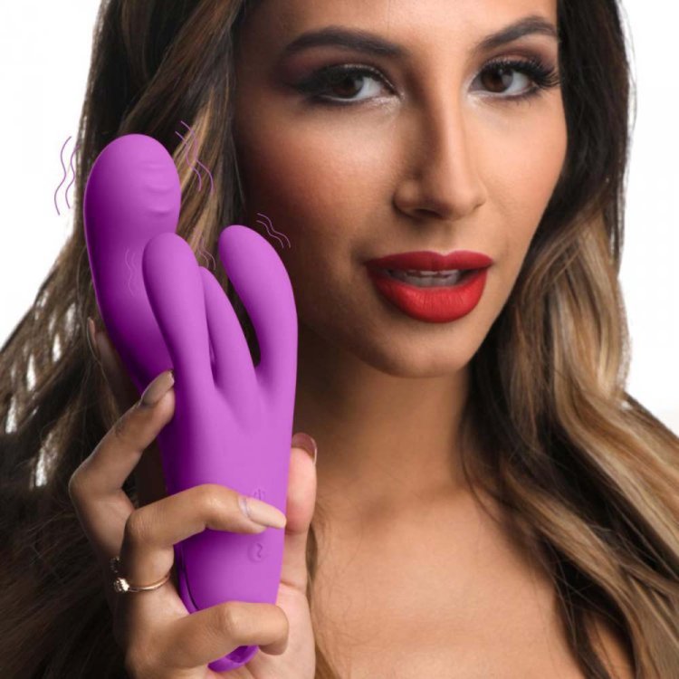 (image for) Triple Rabbit Vibrator - Purple *