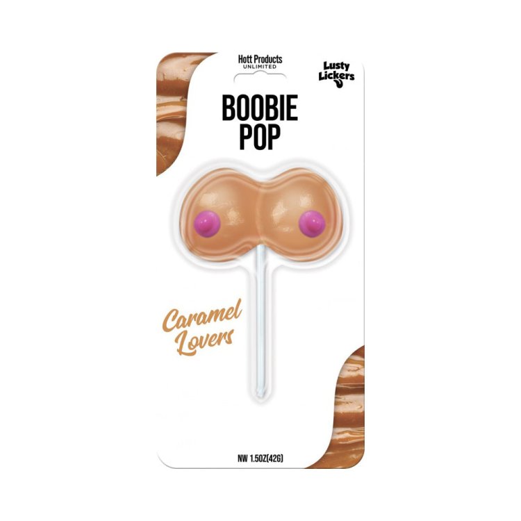(image for) Lusty Lickers Boobie Pop - Caramel